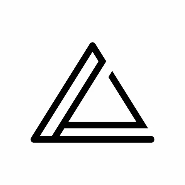 Ilustração Vetorial Ícone Triângulo — Vetor de Stock