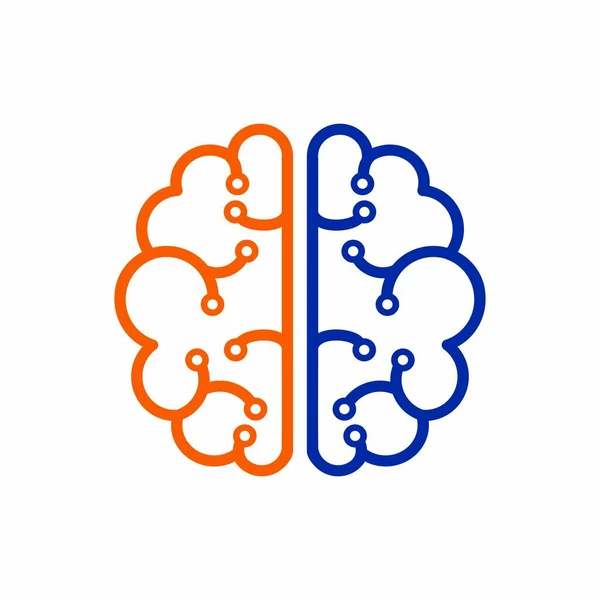Cervello Conoscenza Mente Umano Pensiero Brainstorming Soluzione Brainstorming Icona Piatta — Vettoriale Stock