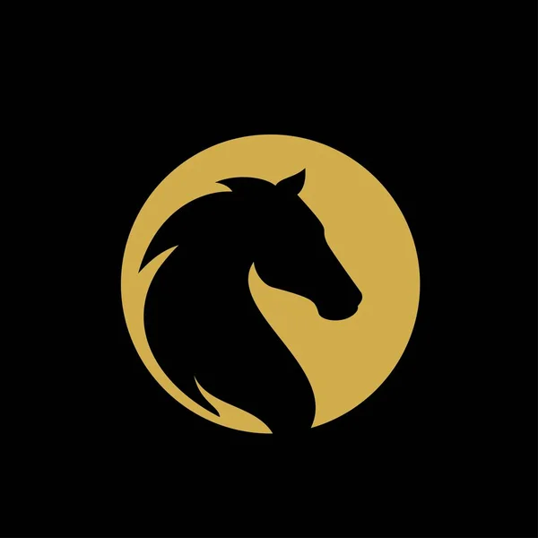 Рисунок Шаблона Логотипа Лошади — стоковый вектор