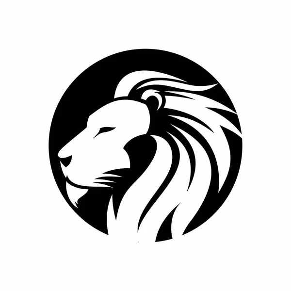 Modelo Design Logotipo Leão — Vetor de Stock