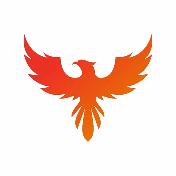 Kanat Kuşu Vektör Logosu Çizim Şablonu — Stok Vektör