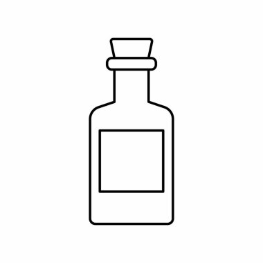 Şişe ikonu, vektör illüstrasyonu. düz tasarım biçimi