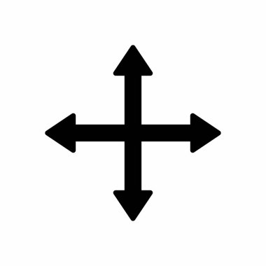 yön vektör ince çizgi simgesi