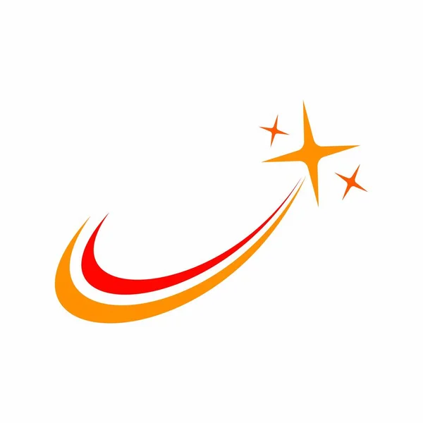 Σχεδιασμός Εικονογράφησης Εικονιδίου Φορέα Προτύπου Λογότυπου Αστεριού — Διανυσματικό Αρχείο