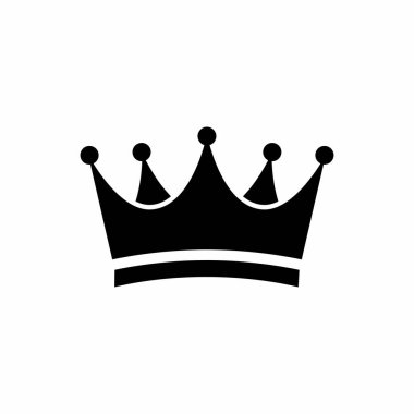 Taç simgesi vektörü. düz simge sembolü. vektör 8.