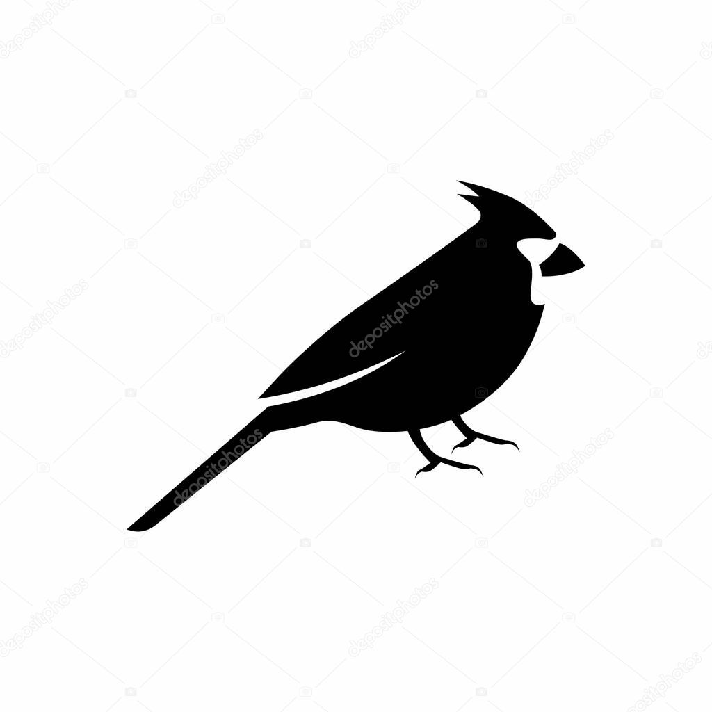 Cardinal bird vector logo