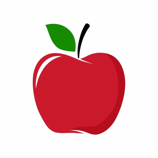 Apfelfrucht Logo Vektor Design — Stockvektor