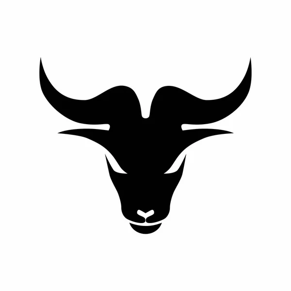 Goat Head Logo Design Vector Template — Stock Vector