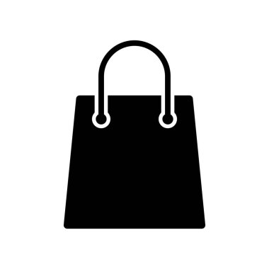 Alışveriş poşeti simgesi, vektör illüstrasyonu