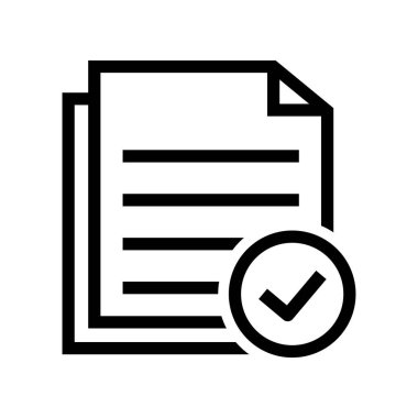 belge simgesi vektör illüstrasyonu