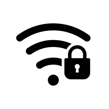 Bağlantı düz biçim vektör simgesini kilitle