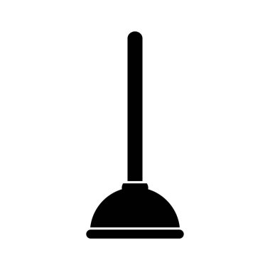 tuvalet pompası düz biçim vektör simgesi