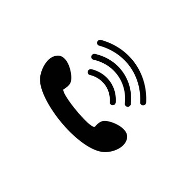 Telefon var. Basit düz simge