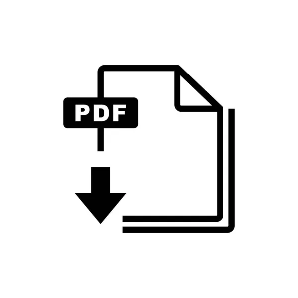 Download File Icon Vector Isolato Sfondo Bianco Download File Sign — Vettoriale Stock