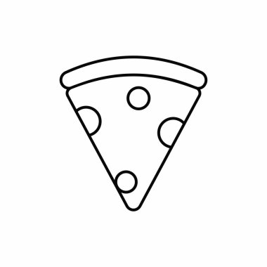 Pizza Taslak biçim vektörü Simgesi Dilimi