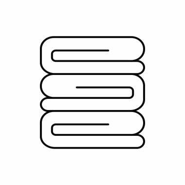 Havlu simgesi tasarım şablonu