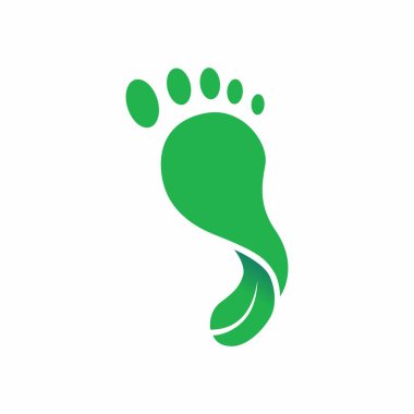Doğal ayak bakımı vektör logosu