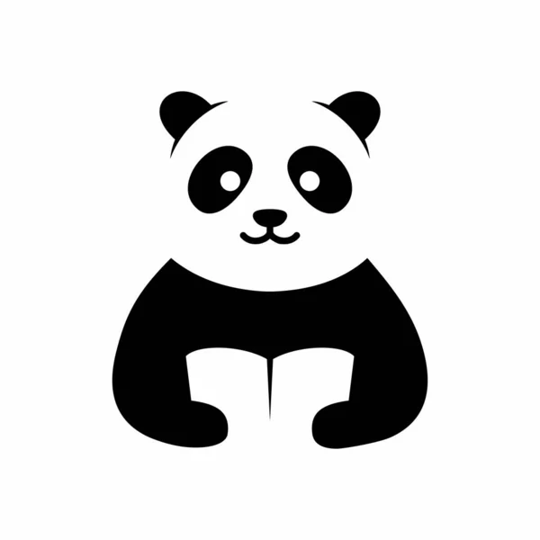 Panda Panda Oso Animal Vector Icono — Archivo Imágenes Vectoriales