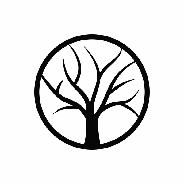Tree Vector Thin Line Icon — Stock Vector