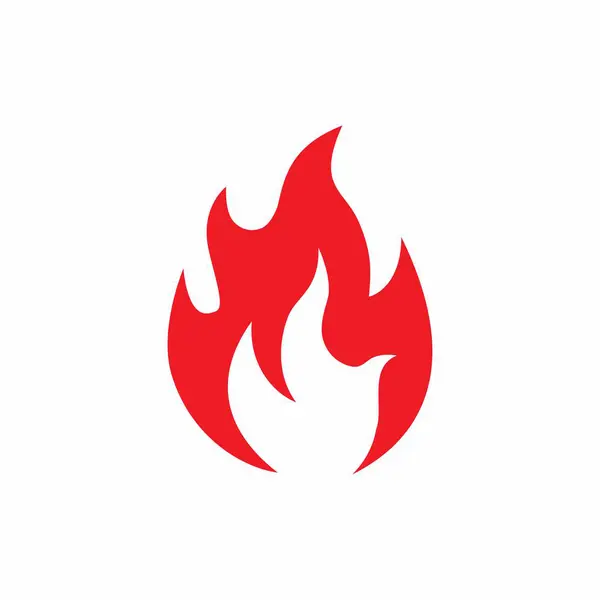 Дизайн Векторной Иконки Логотипа Fire Flame Лицензионные Стоковые Иллюстрации