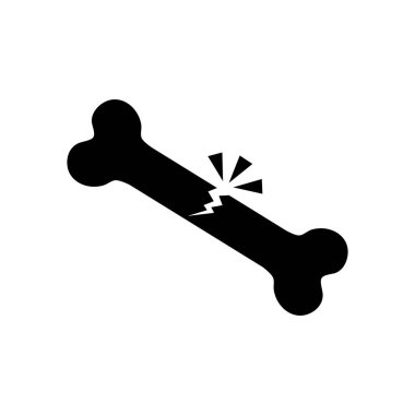 Kırık kemik vektörü çizimi