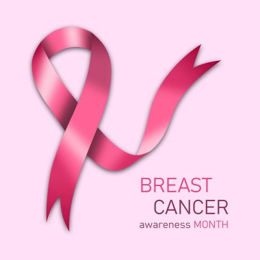 Göğüs kanseri farkındalık vektörü çizimi