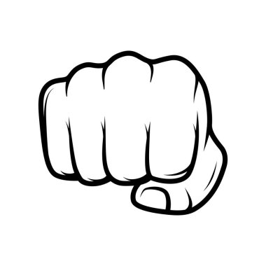 İnsan yumruğu vektör illüstrasyonu