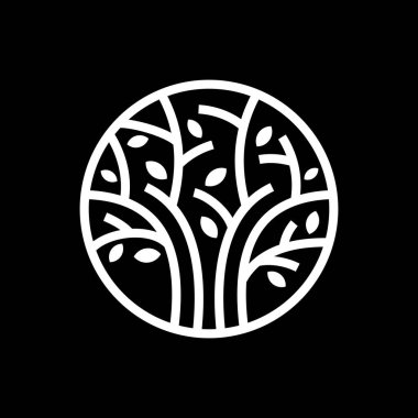 Bir Ağaç İllüstrasyonunun Vektör İllüstrasyonu