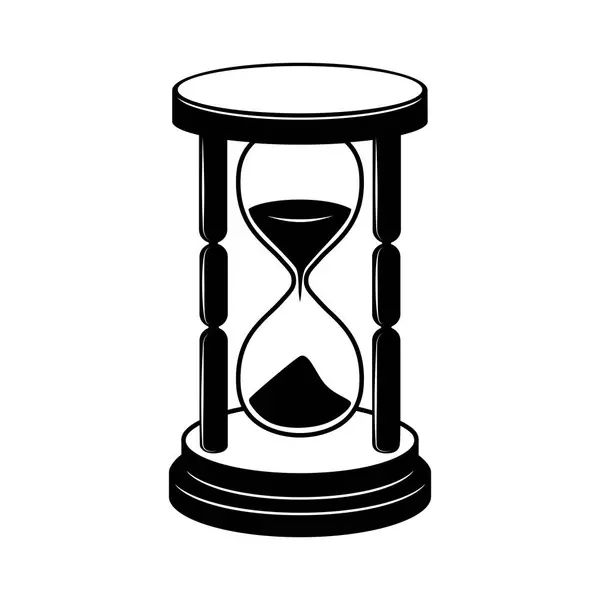 Kum saati vektör çizimi