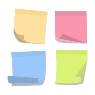 nota kağıdı vektörü