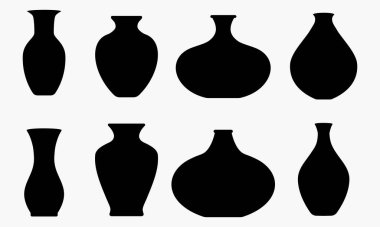 Seramik vazolar toplama vektörü