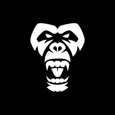 kızgın maymun vektör logosu