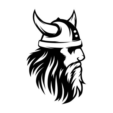 Viking baş vektör logosu