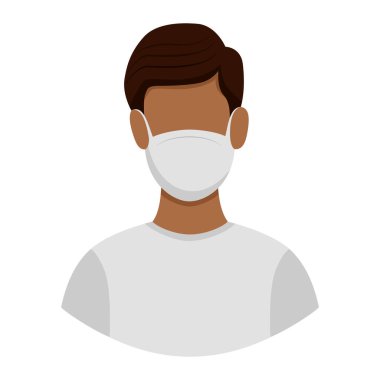 Bir insan avatarının vektör çizimi