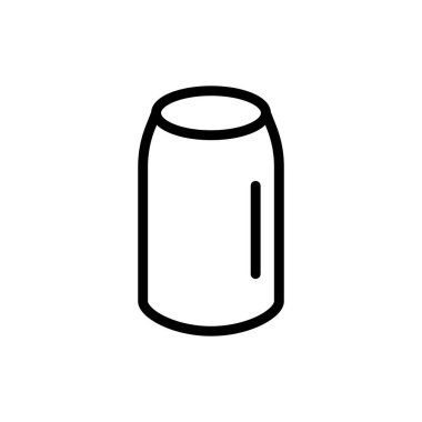 Soda can line icon. Garbage, keeping the planet clean, green peace, pollution, ecology. Security ecology. Vector line icon on white background