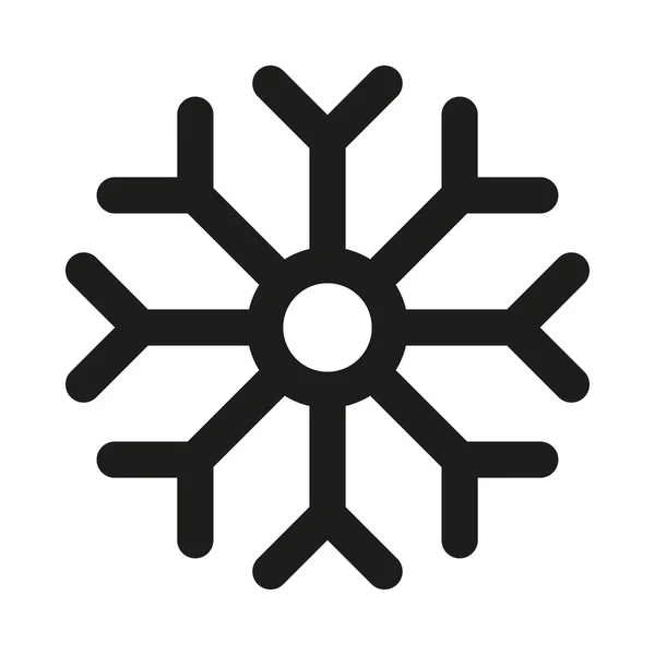 Snowflake Εικονίδιο Λεπτή Και Περίπλοκη Σχεδίαση Μια Κομψή Και Συμμετρική — Διανυσματικό Αρχείο