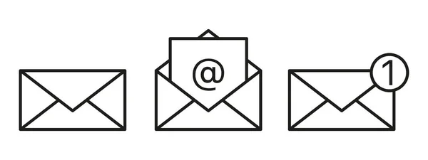 Elektronische Post Mail Een Digitale Communicatiemethode Voor Het Verzenden Ontvangen — Stockvector
