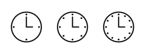 Dispositivos Cronometraje Utilizados Para Medir Mostrar Hora Actual Relojes Relojes — Archivo Imágenes Vectoriales