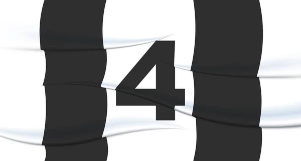 サッカーのユニフォームを着た白人選手の数 4枚目の印刷 スポーツTシャツジャージ スポーツ オリンピック ユーロ2024 金のカップ 世界選手権 — ストックベクタ