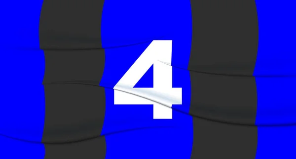 フットボールジャージのブルーサッカー選手の番号 4枚目の印刷 スポーツTシャツジャージ スポーツ オリンピック ユーロ2024 金のカップ 世界選手権 — ストックベクタ