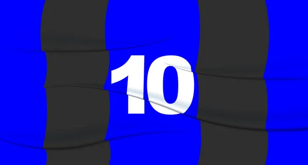 フットボールジャージのブルーサッカー選手の番号 10枚目の印刷 スポーツTシャツジャージ スポーツ オリンピック ユーロ2024 金のカップ 世界選手権 — ストックベクタ