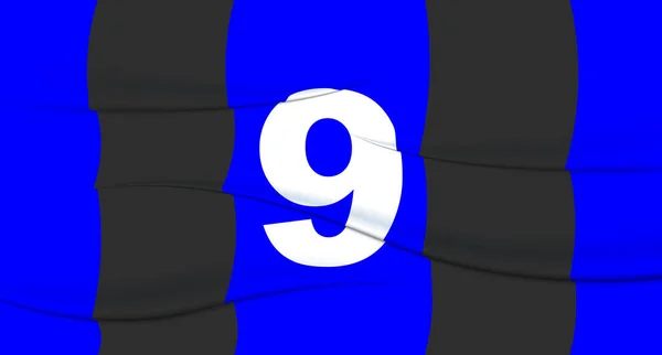 Νούμερο Του Μπλε Ποδοσφαιριστή Φανέλα Ποδοσφαίρου Αριθμημένο Αποτύπωμα Αθλητική Μπλούζα — Διανυσματικό Αρχείο