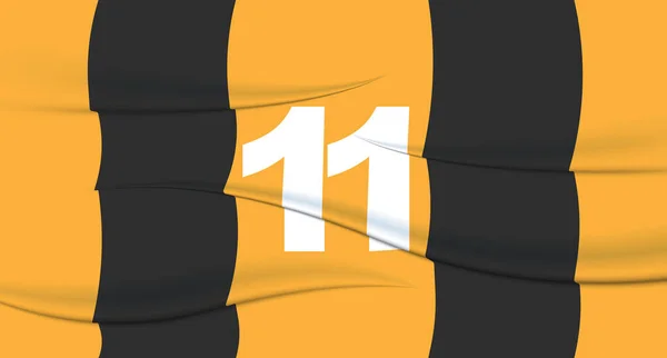 Orange Footballer Number Football Jersey Numbered Print Sports Tshirt Jersey — Stock Vector