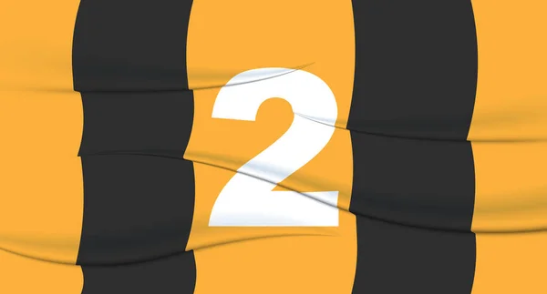 Numéro Footballeur Orange Sur Maillot Football Tirage Numéroté Shirt Sport — Image vectorielle