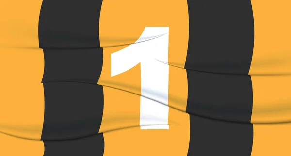 Numéro Footballeur Orange Sur Maillot Football Tirage Numéroté Shirt Sport — Image vectorielle