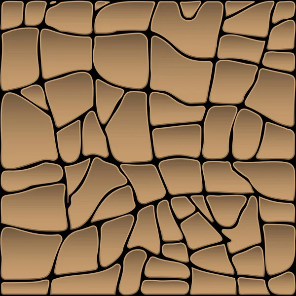 抽象的石头纹理 彩色小鹅卵石 卡通平面风格 泥土的质感 鳄鱼皮 开裂的沥青 — 图库矢量图片