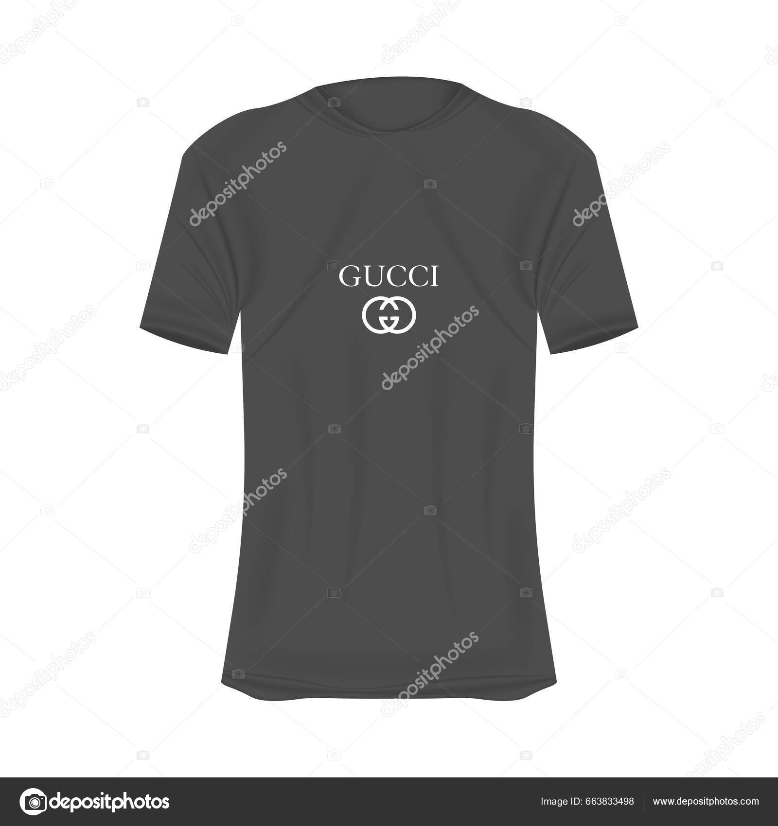 Gucci Logo Shirt Mockup Gray Colors Mockup Realistic Shirt Short Stock  Vector by ©FrameStud1o 663833498