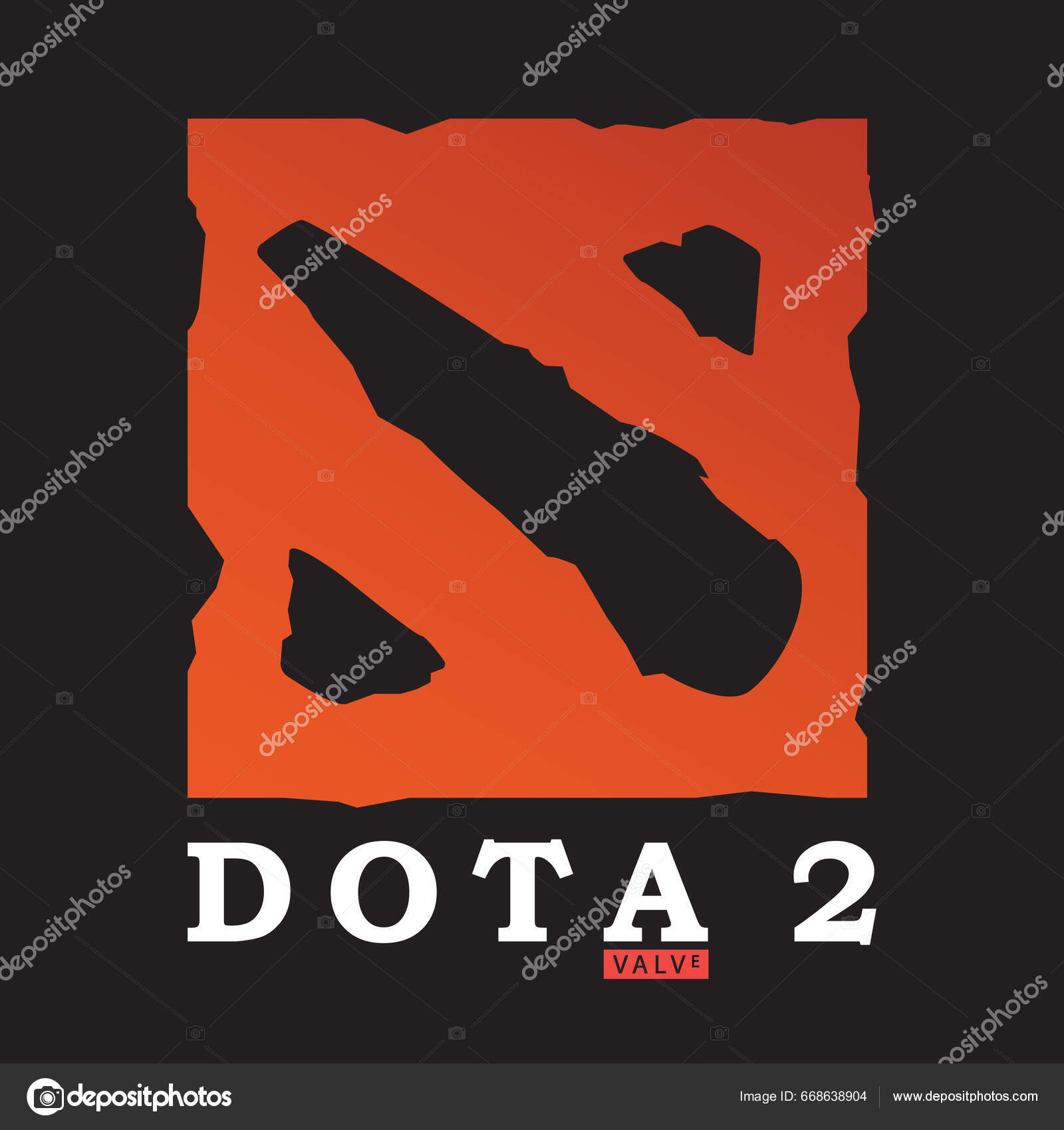 Vector Logo Video Game Dota Steam Application Valve Corporation