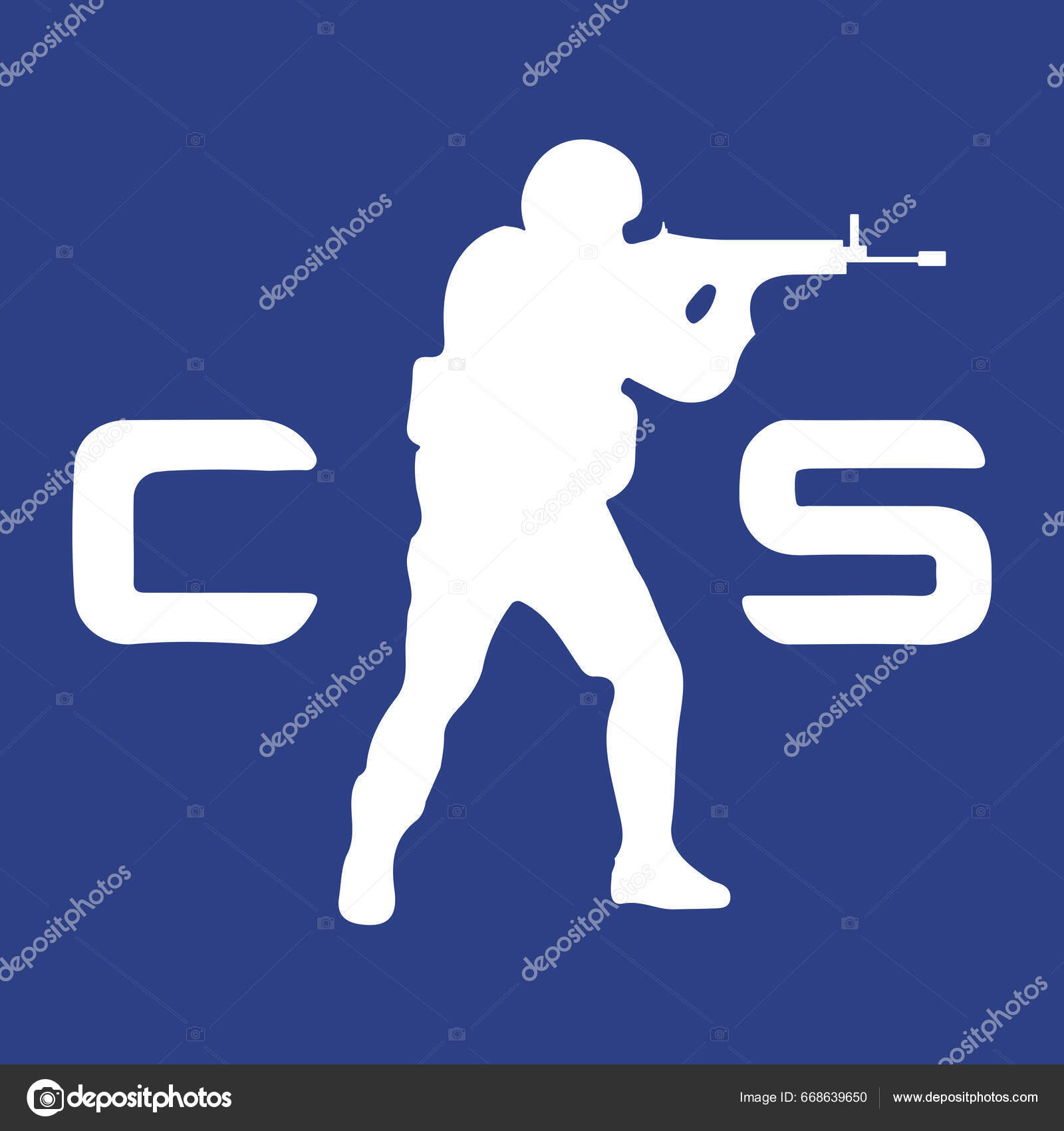 Counter Strike Jogo Tiro Go1 Ofensiva Global Cs2 Logotipo Vetor vetor(es)  de stock de ©FrameStud1o 668641232