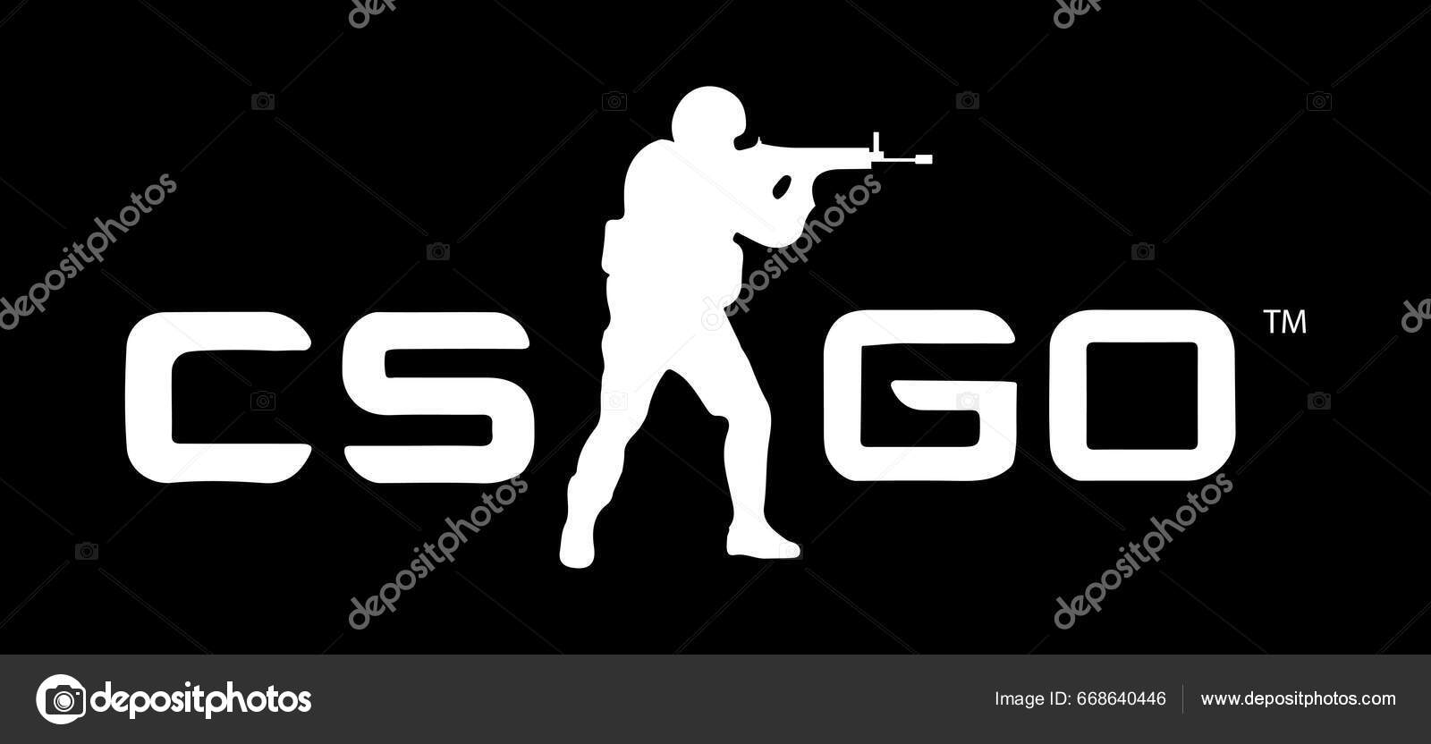Counter Strike Jogo Tiro Go1 Ofensiva Global Cs2 Logotipo Vetor